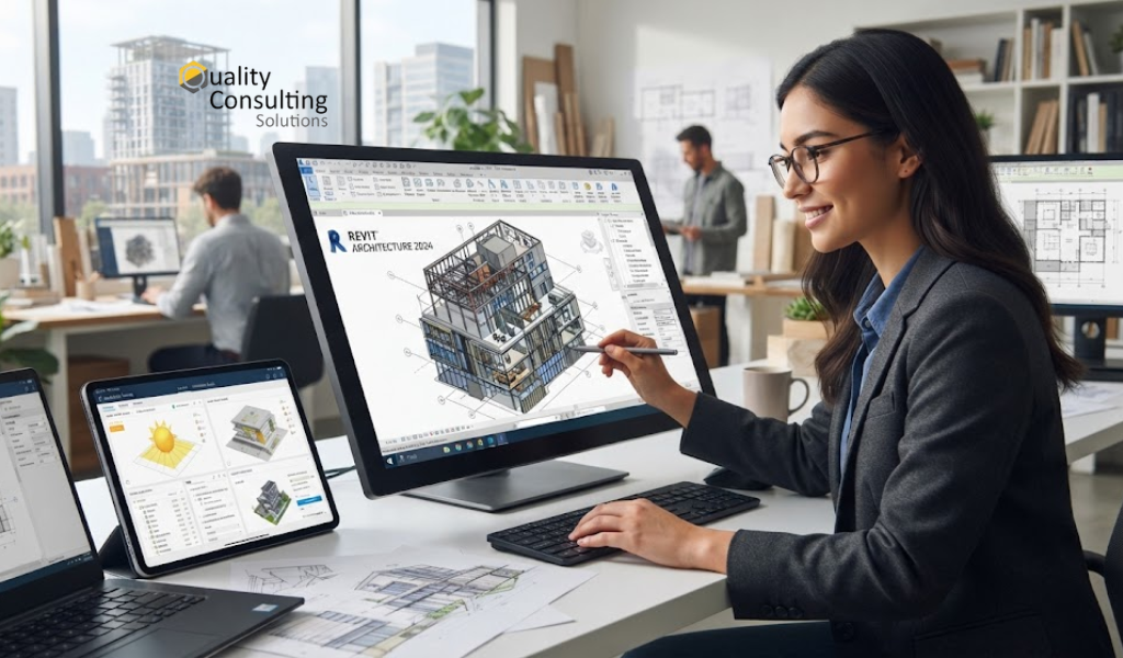 Modelado BIM y diseño de arquitectura en Autodesk Revit